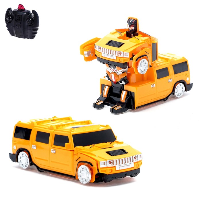 

Робот-трансформер радиоуправляемый Hummer H2 ездит по стенам, 1:24, mz 2829X, цв.оранжевый