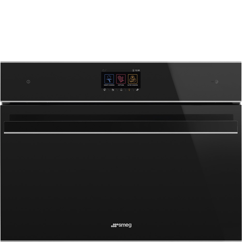 фото Встраиваемый электрический духовой шкаф smeg sf4604wmcnx black