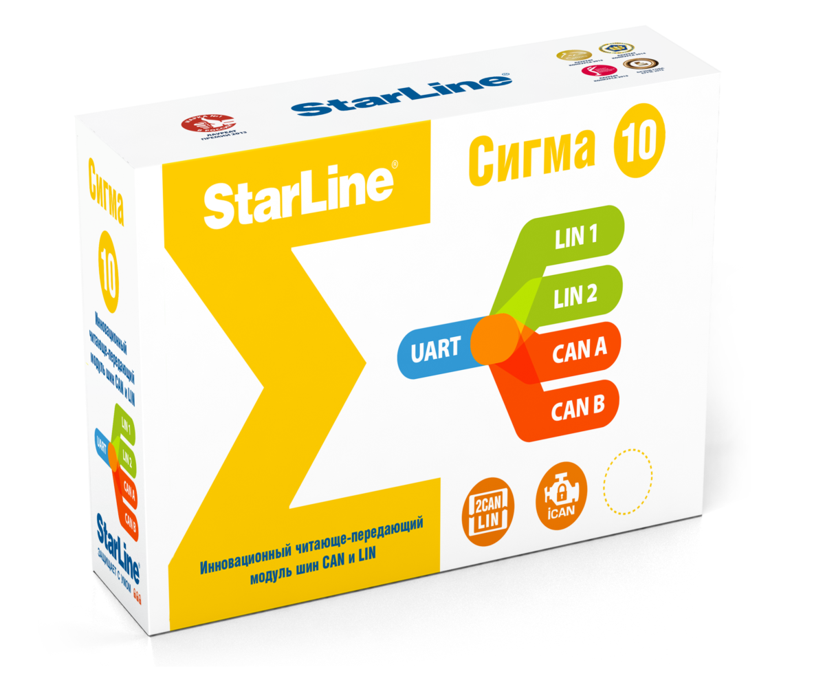 Читающе-передающий модуль шин CAN и LIN StarLine Сигма 10 2850₽