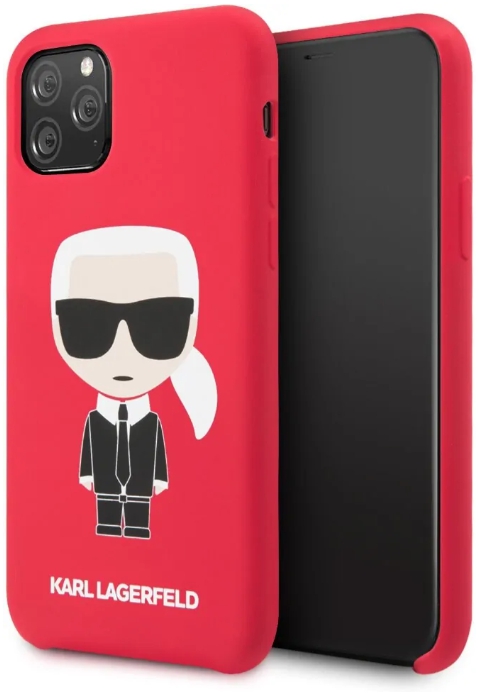 фото Чехол karl lagerfeld liquid iconic (klhcn58slfkre) для iphone 11 pro (red)