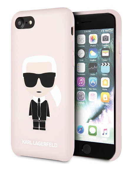 фото Чехол karl lagerfeld liquid iconic (klhci8slfkpi) для iphone 7/8/se 2020 (pink)