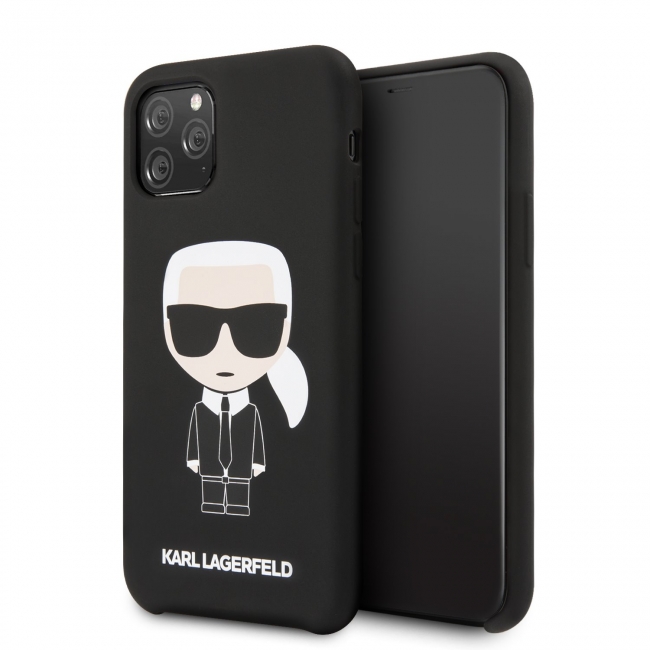 Чехол Karl Lagerfeld Liquid Iconic (KLHCN65SLFKBK) для iPhone 11 Pro Max (Black)