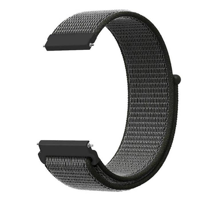 

Универсальный ремешок Nuobi Nylon для Xiaomi, Huawei, Samsung, Garmin (20 мм) (Серый)