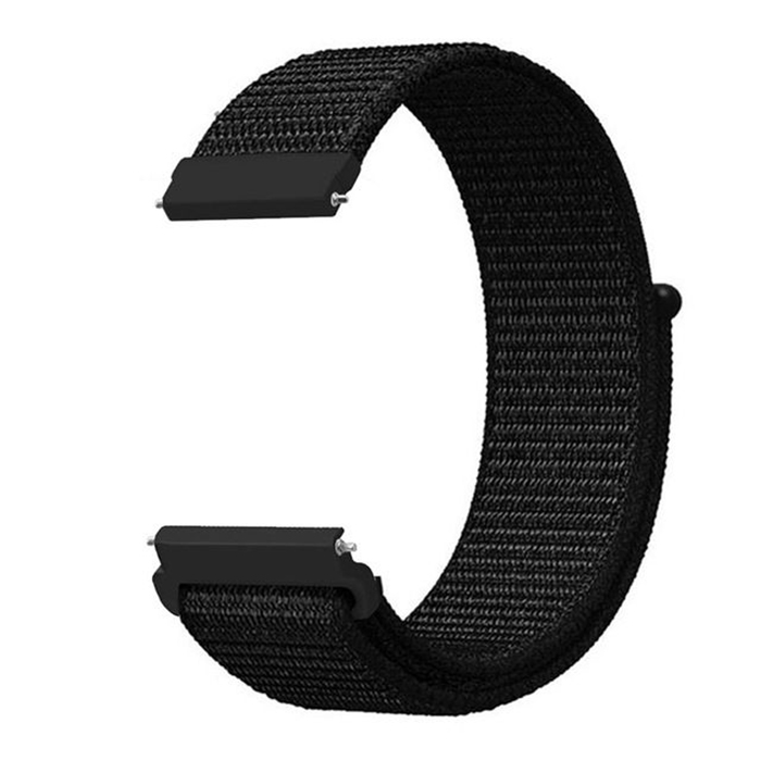 

Универсальный ремешок Nuobi Nylon для Xiaomi, Huawei, Samsung, Garmin (20 мм) (Черный)
