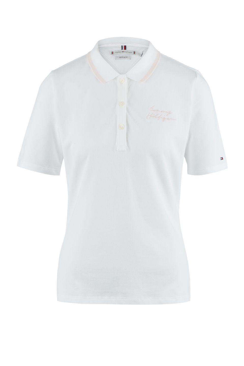 

Футболка женская Tommy Hilfiger WW0WW27158 белая L, Белый, WW0WW27158