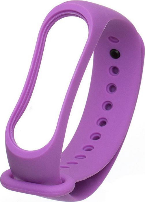 фото Ремешок для смарт-браслета noname silicone для xiaomi mi band 3/4 night glow purple nobrand