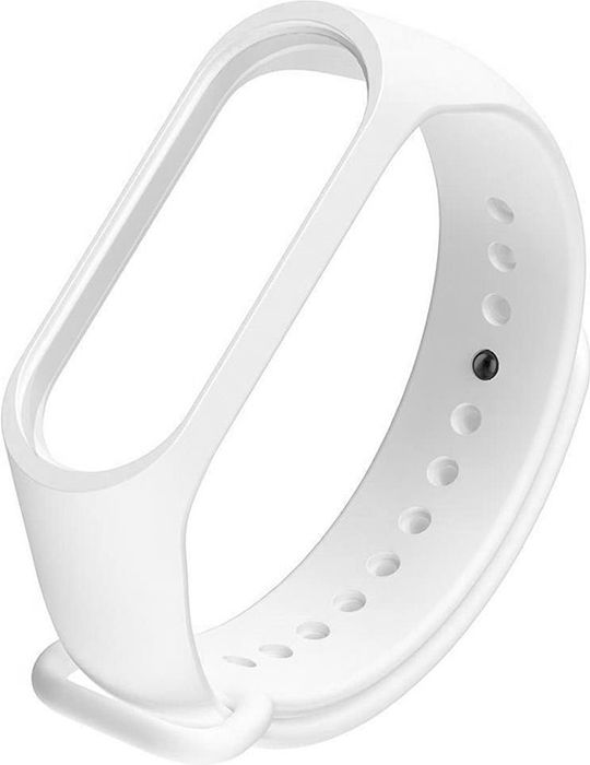 фото Ремешок для смарт-браслета noname silicone для xiaomi mi band 2 white nobrand