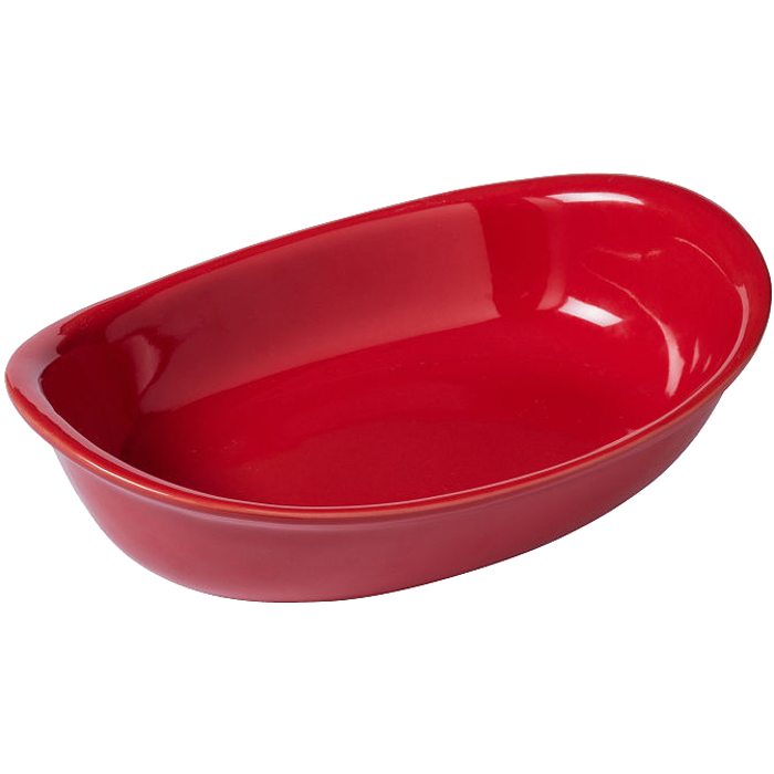 фото Форма для запекания pyrex supreme red овальная 31см керамика