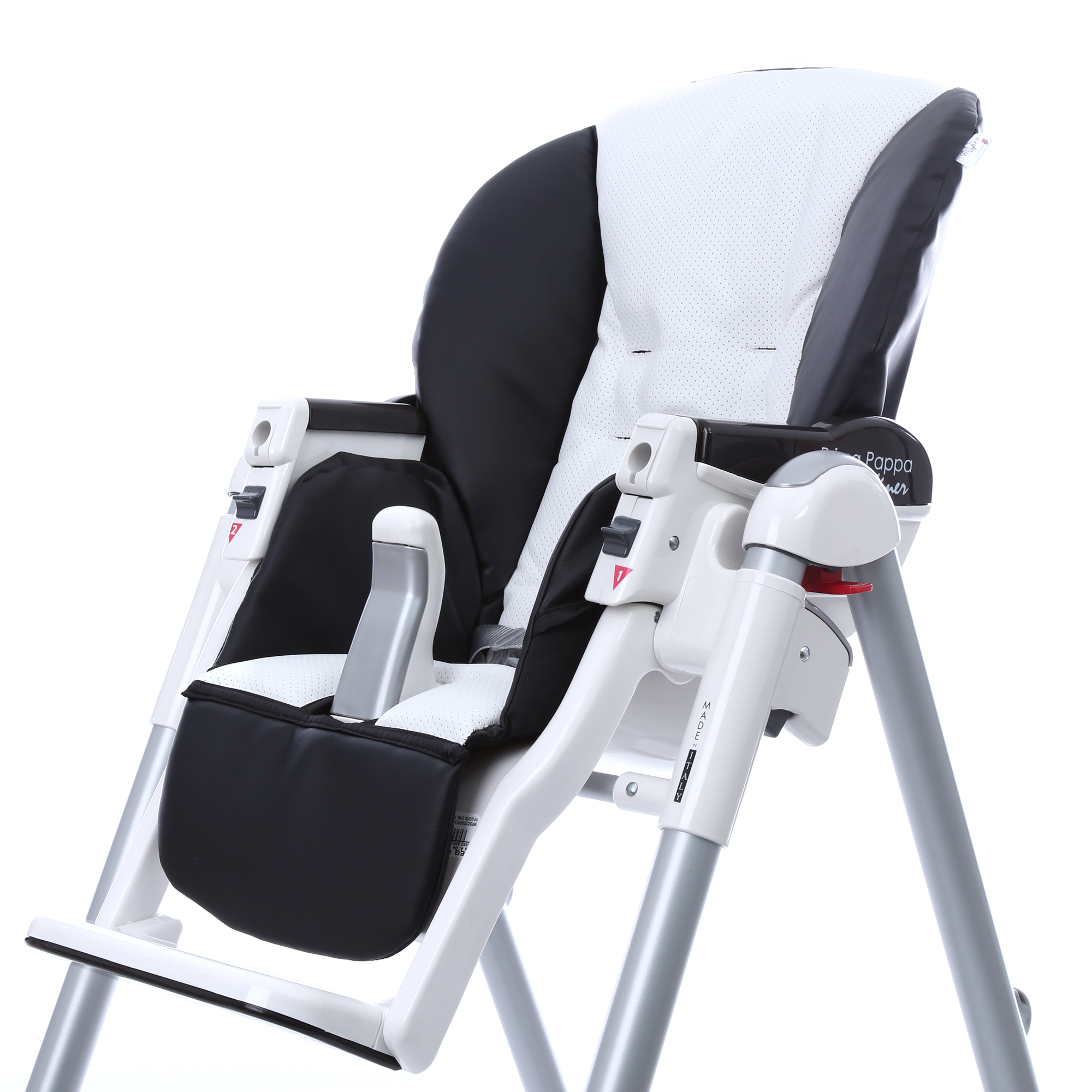 Сменный чехол стульчика для кормления Esspero Sport Peg-Perego Diner Black, White leander ремни безопасности для стульчика