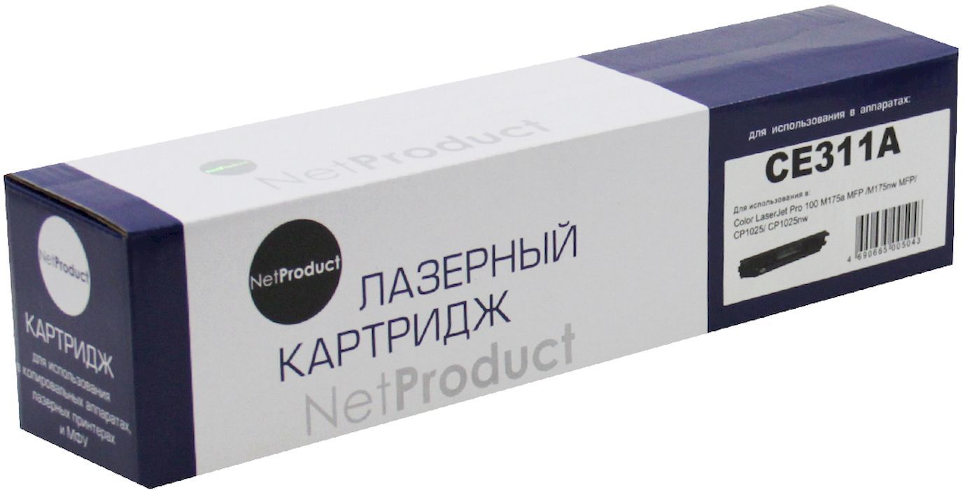 фото Картридж для лазерного принтера netproduct №126a ce311a / cartridge 729 голубой