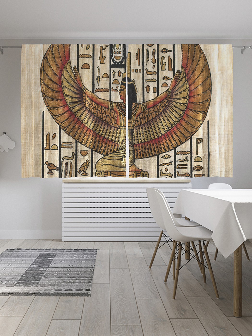 

Шторы под лён «Крылья египта», серия Oxford DeLux, 290х180 см