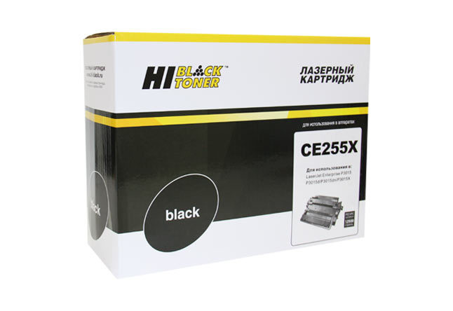 фото Картридж для лазерного принтера hi-black №55x ce255x черный