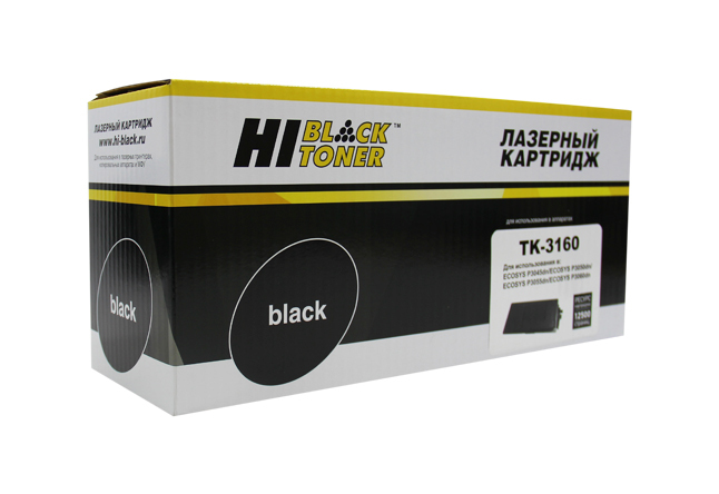 фото Картридж для лазерного принтера hi-black tk-3160 черный