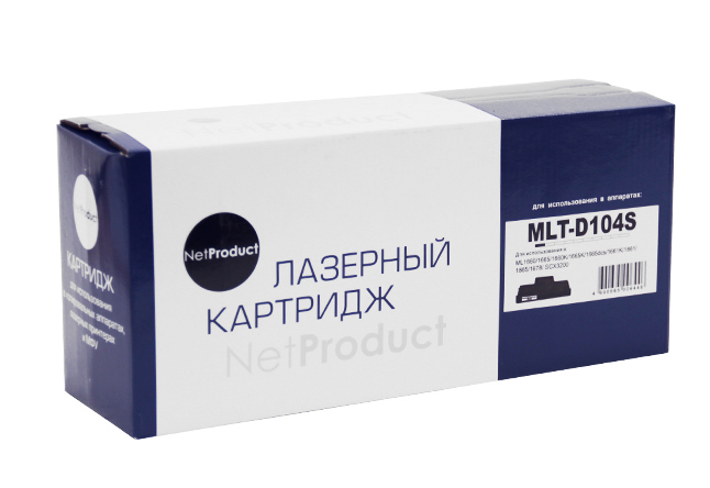 

Картридж для лазерного принтера NetProduct MLT-D104S Black, Черный, MLT-D104S