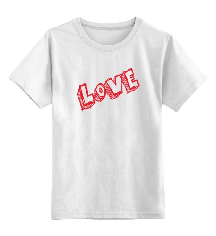 

Детская футболка Printio Love цв.белый р.104, 0000000794696