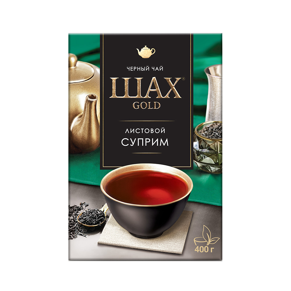 Чай черный листовой Шах Gold Суприм 400 г