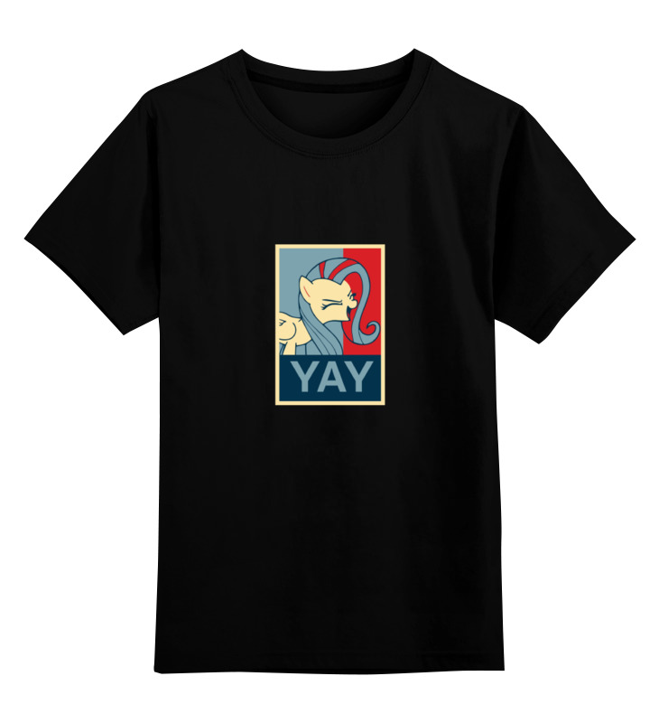 

Детская футболка Printio Fluttershy's yay! цв.черный р.116, 0000000793859