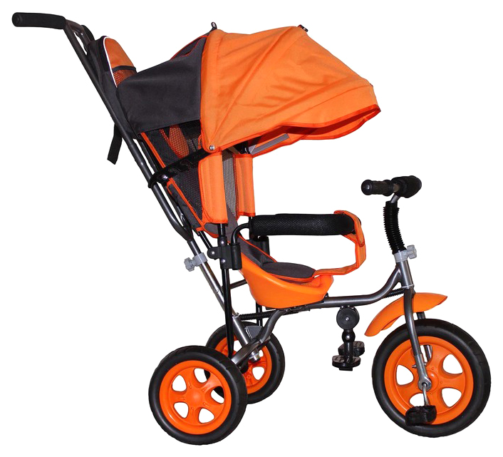 фото Велосипед трехколесный лучик малют 2, колеса eva 10"/8", цвет оранжевый sima-land