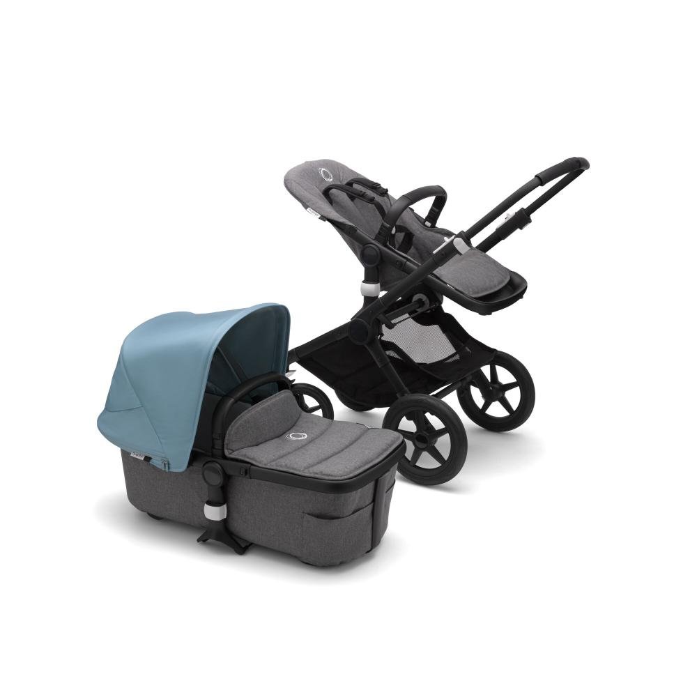 

Коляска 2 в 1 Bugaboo fox2 black/grey melange/vapor blue, Fox2