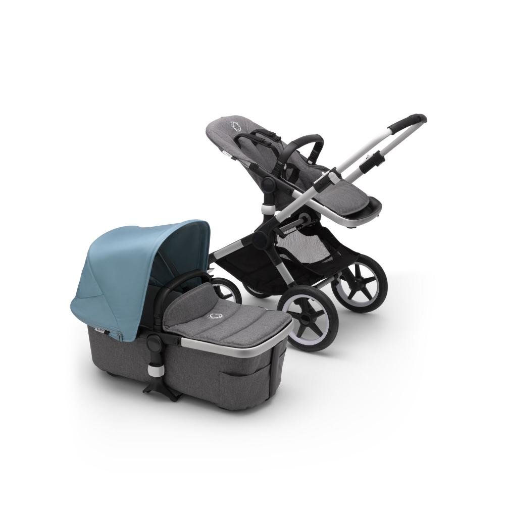 

Коляска 2 в 1 Bugaboo fox2 alu/grey melange/vapor blue, Fox2