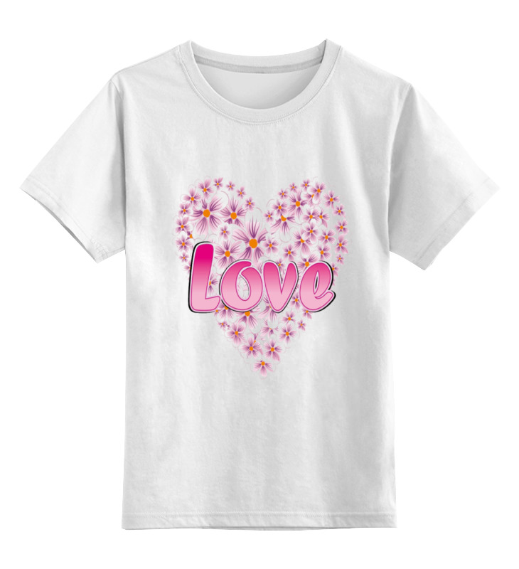 

Детская футболка Printio Love цв.белый р.128, 0000000795098