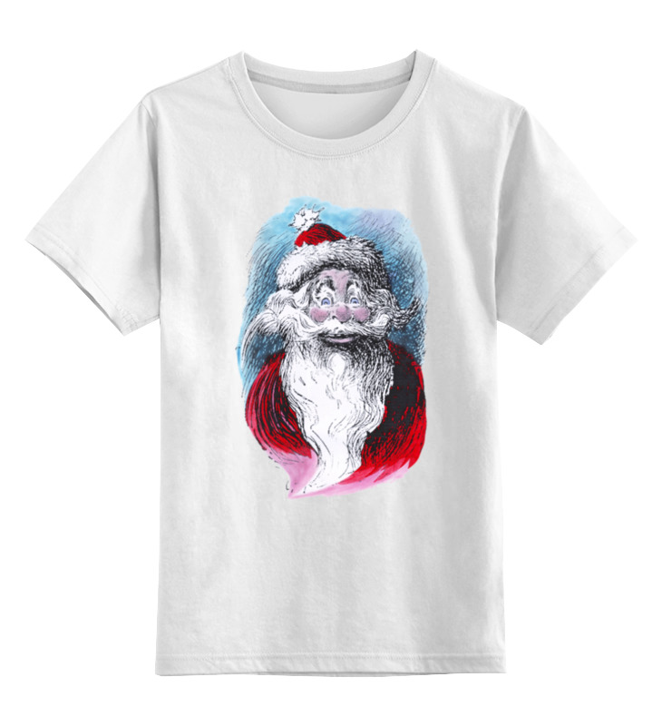 

Детская футболка Printio Funny santa цв.белый р.128, 0000000788680