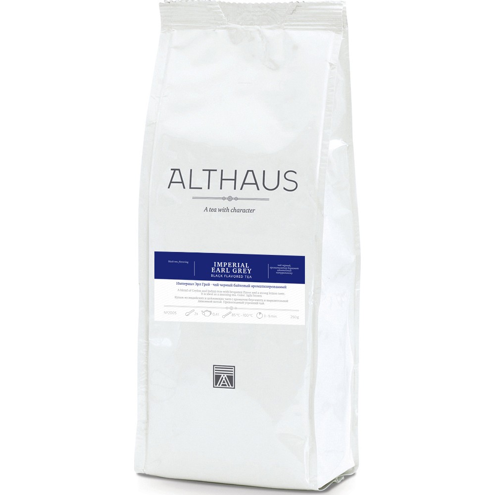 Чай Althaus Imperial Earl Grey, черный листовой с добавками, 250 гр