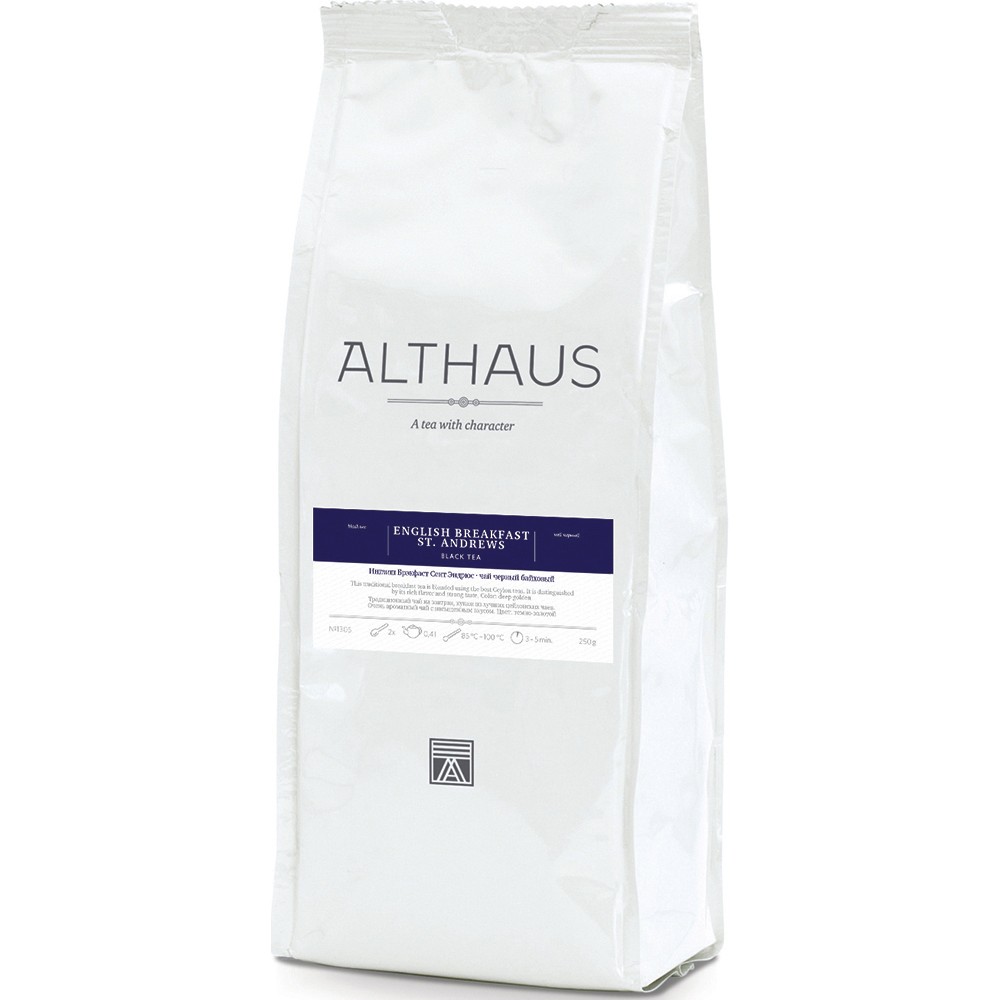 Чай Althaus English Breakfast St. Andrews, черный листовой, 250 гр