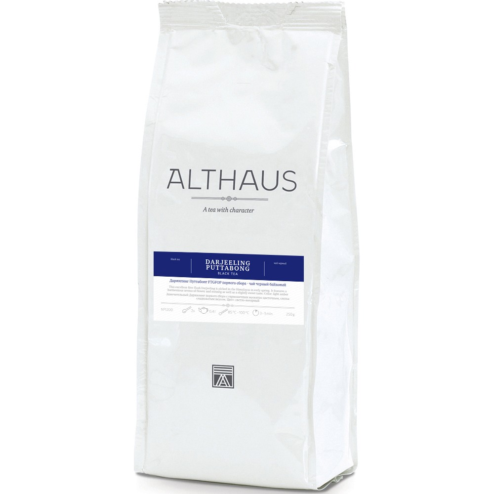 

Чай Althaus Darjeeling Puttabong FTGFOP, черный листовой, 250 гр
