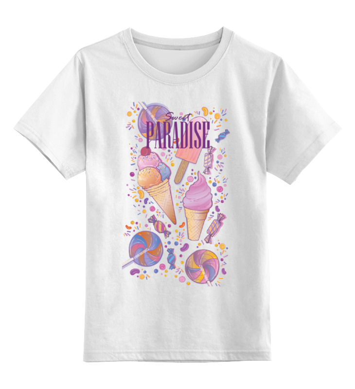 

Детская футболка Printio Sweet paradise цв.белый р.128, 0000000786988