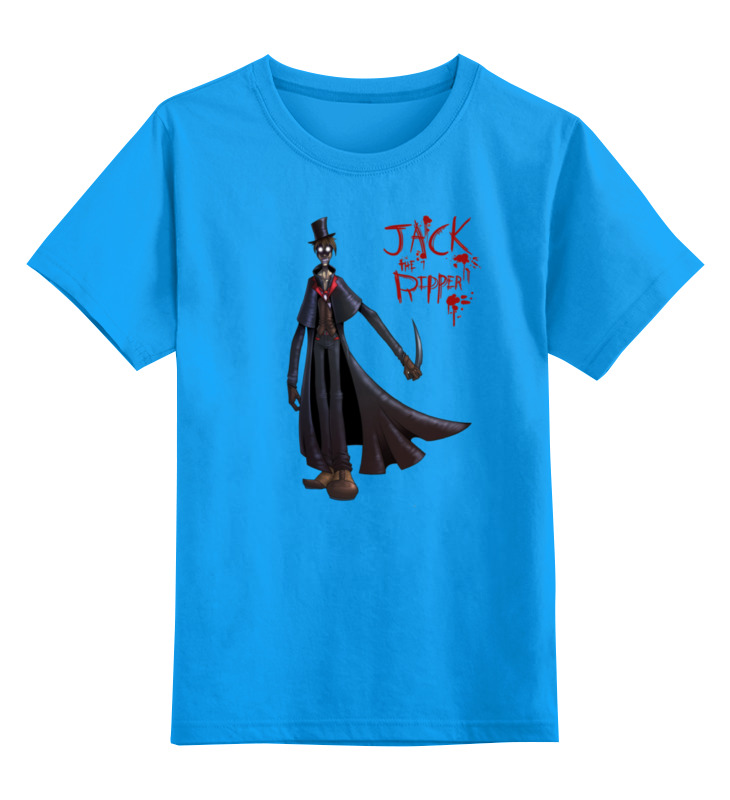 

Детская футболка Printio Jack ripper цв.голубой р.128, 0000000786908