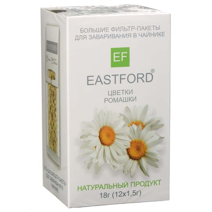 Чайный напиток Eastford Цветки ромашки, 12 пакетиков