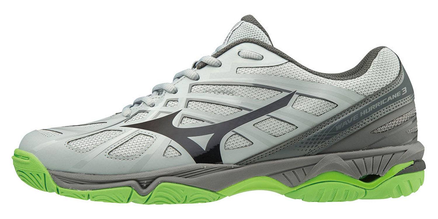 фото Кроссовки мужские mizuno wave hurricane 3 серые 14 uk