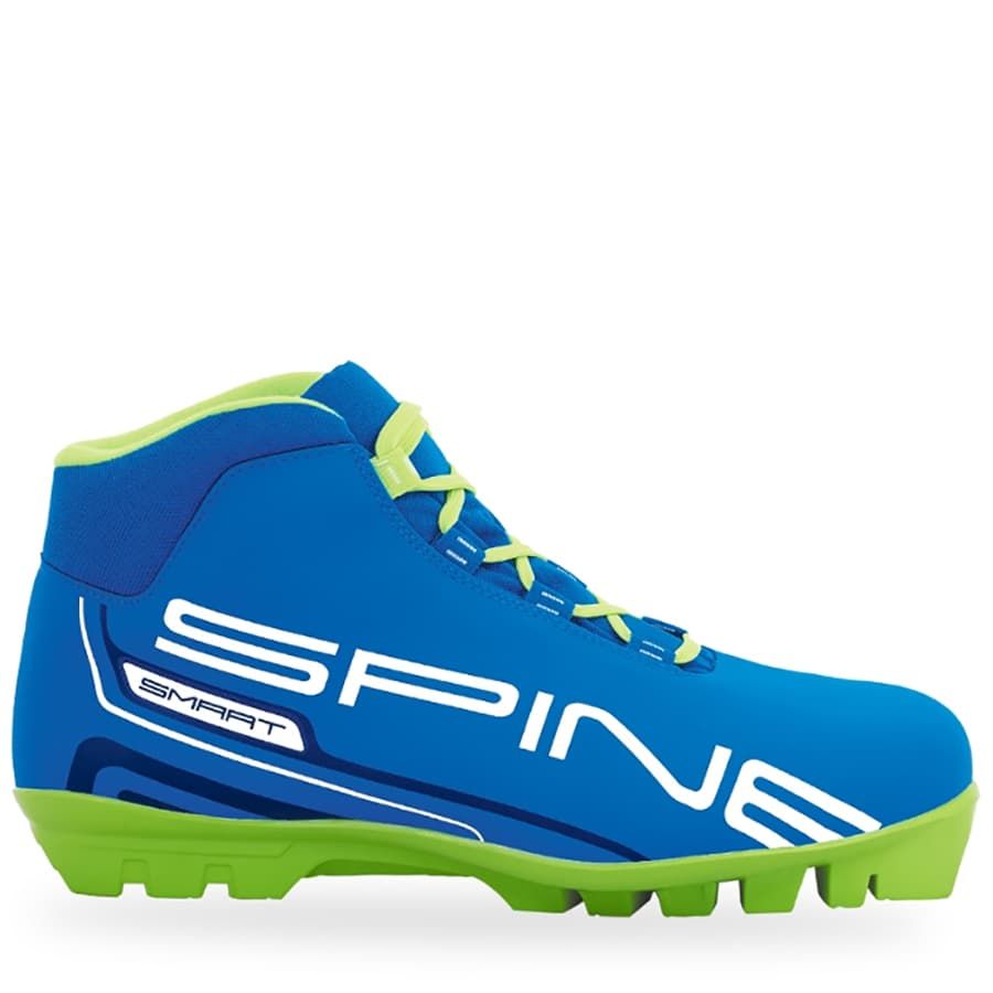 фото Ботинки для беговых лыж spine smart sns 2020, синие/зеленые, 36