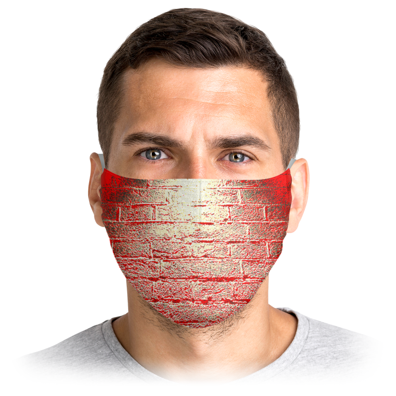 

Многоразовая маска Printio Stop virus! красная S, Stop virus!