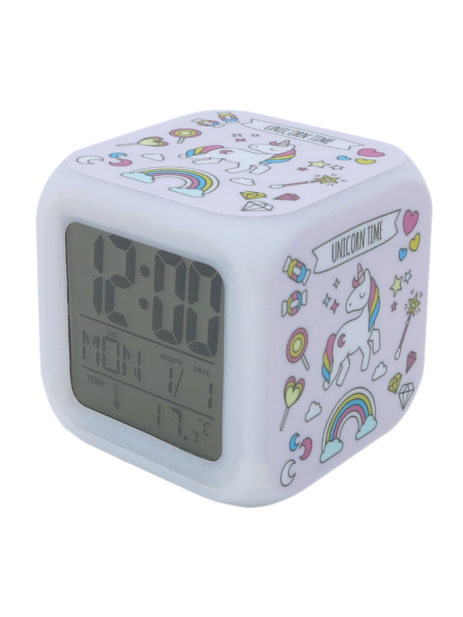 фото Часы-будильник единорог с подсветкой №20 михимихи