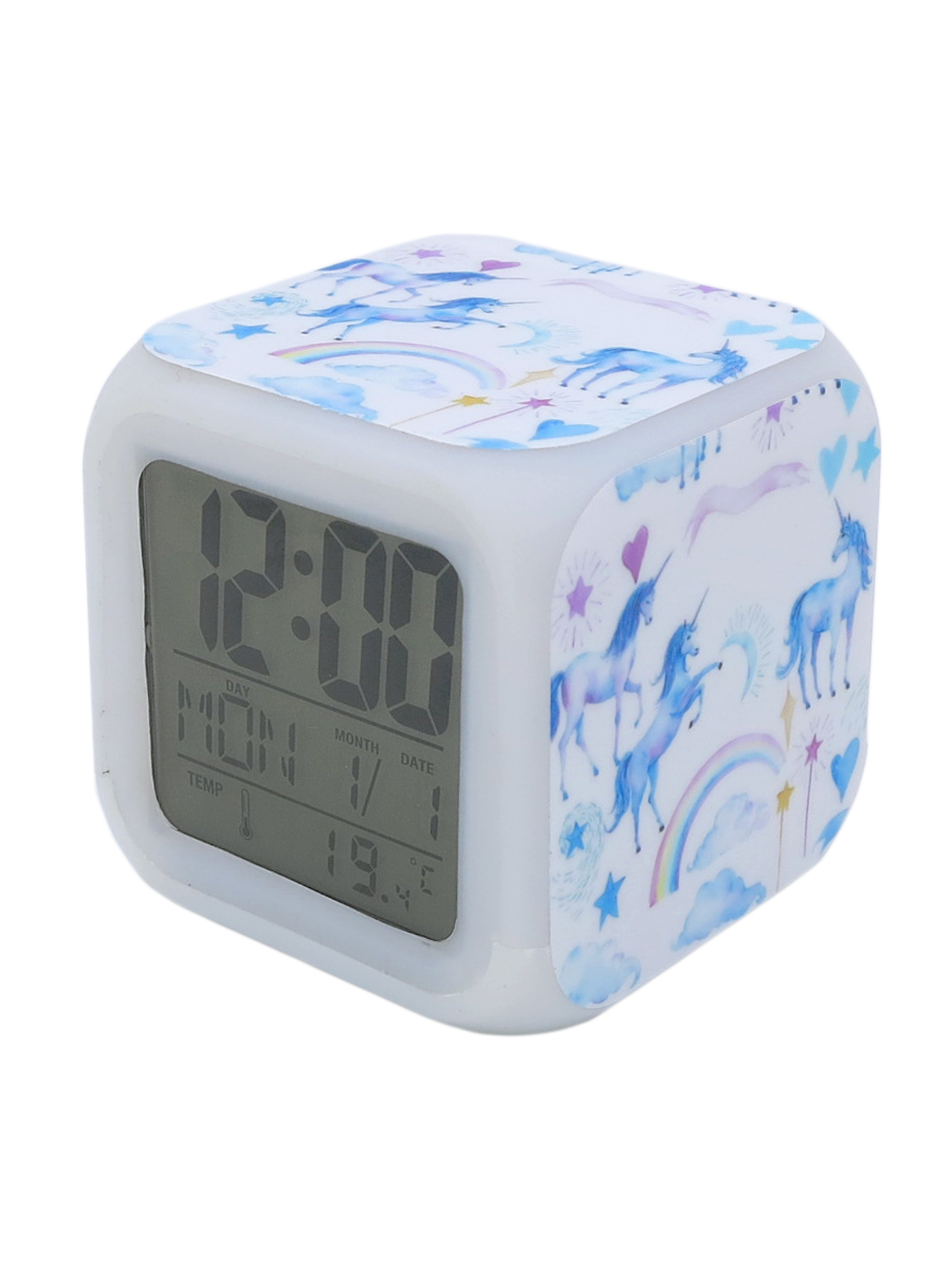 фото Часы-будильник единорог с подсветкой №19 михимихи