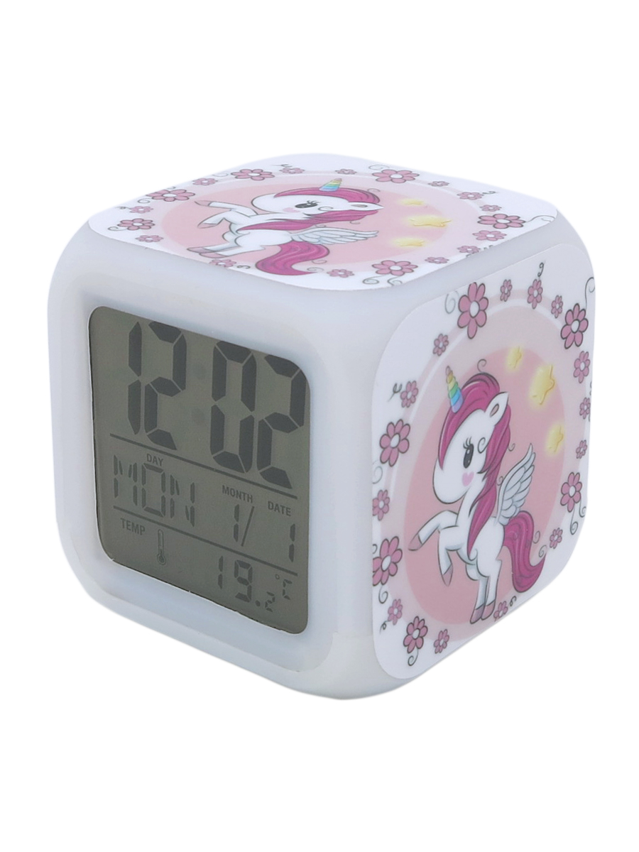 фото Часы-будильник единорог с подсветкой №14 михимихи
