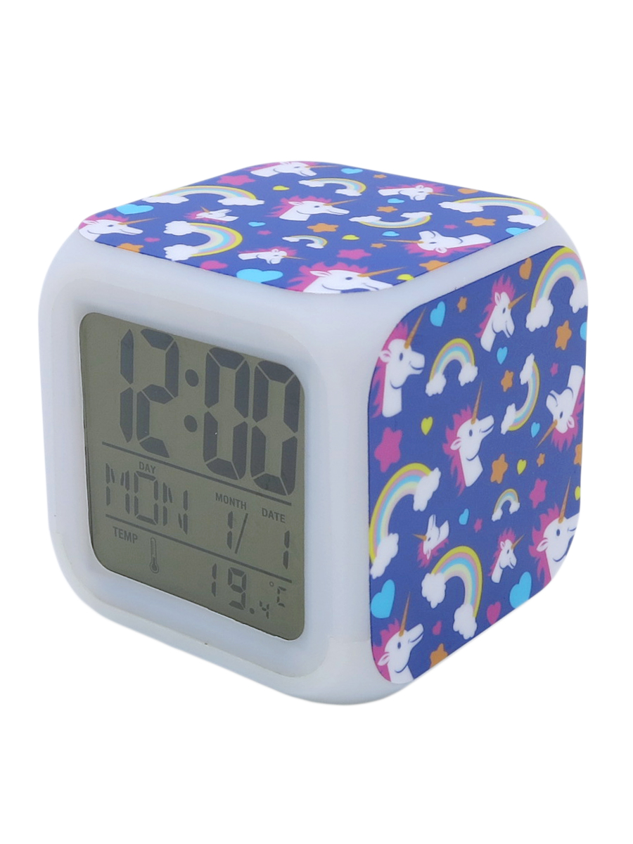 фото Часы-будильник единорог с подсветкой №11 михимихи