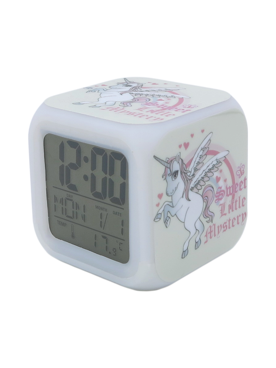 фото Часы-будильник единорог с подсветкой №2 михимихи