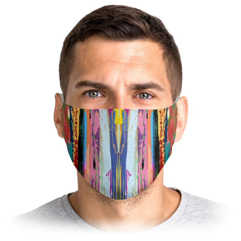 

Многоразовая маска Printio Abstract design разноцветная S, Abstract design