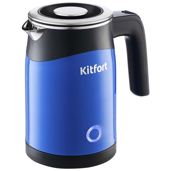 Чайник электрический Kitfort KT-639-2 0.6 л синий кофеварка капельного типа kitfort кт 7401 синий
