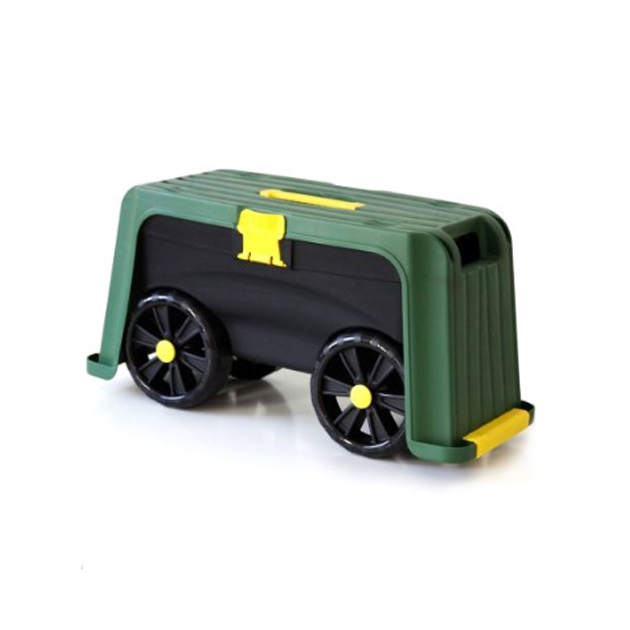 фото Ящик-подставка на колесах 4 в 1 (зеленый, черный) helex