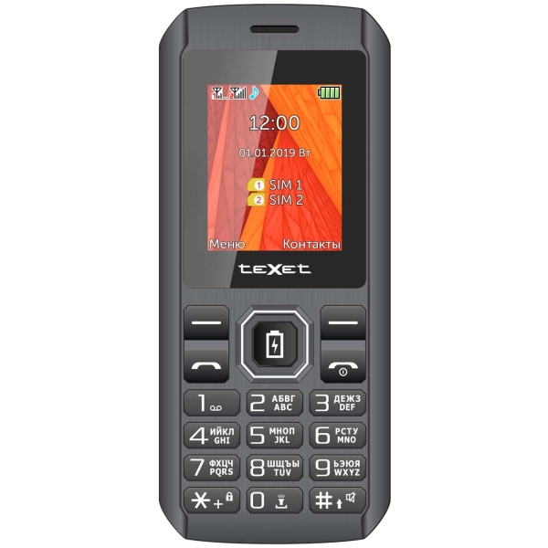 

Мобильный телефон teXet TM-D205 Black/Red, TM-D205