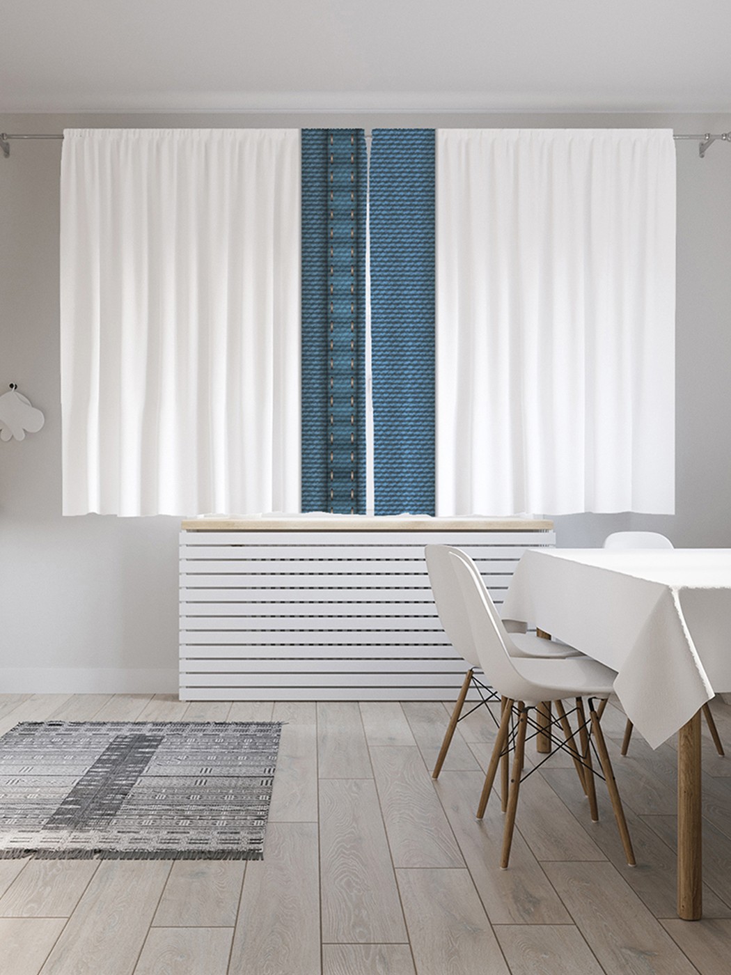 

Шторы под лён «Стильная i», серия Oxford DeLux, 290х180 см