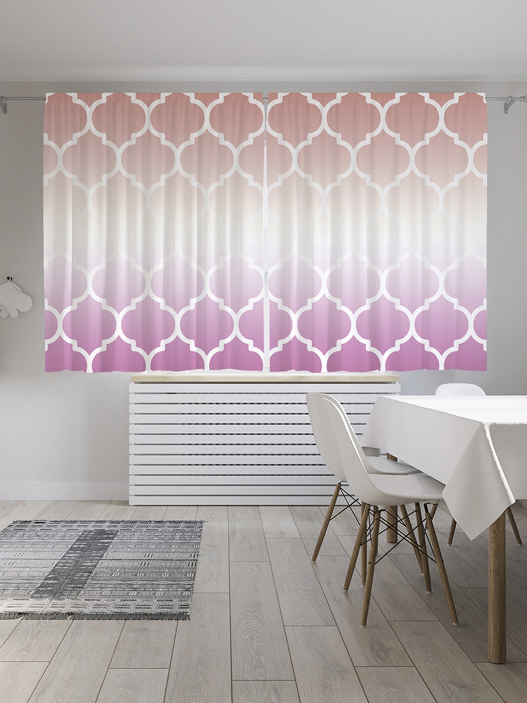 

Шторы под лён «Королевский градиент», серия Oxford DeLux, 290х180 см