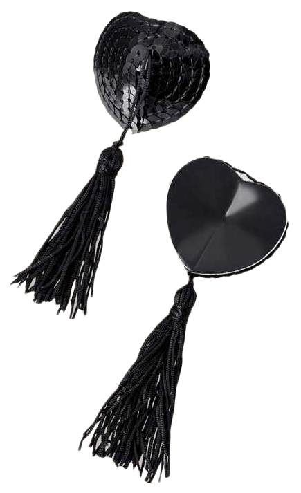 

Черные пэстисы Hearts With Tassels в форме сердец с кисточками WANAME, Черный