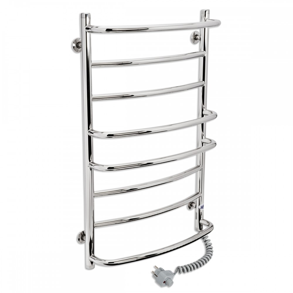 

Электрический полотенцесушитель LARIS Евромикс П8 500х800мм 137Вт , правое подключение, Серебристый