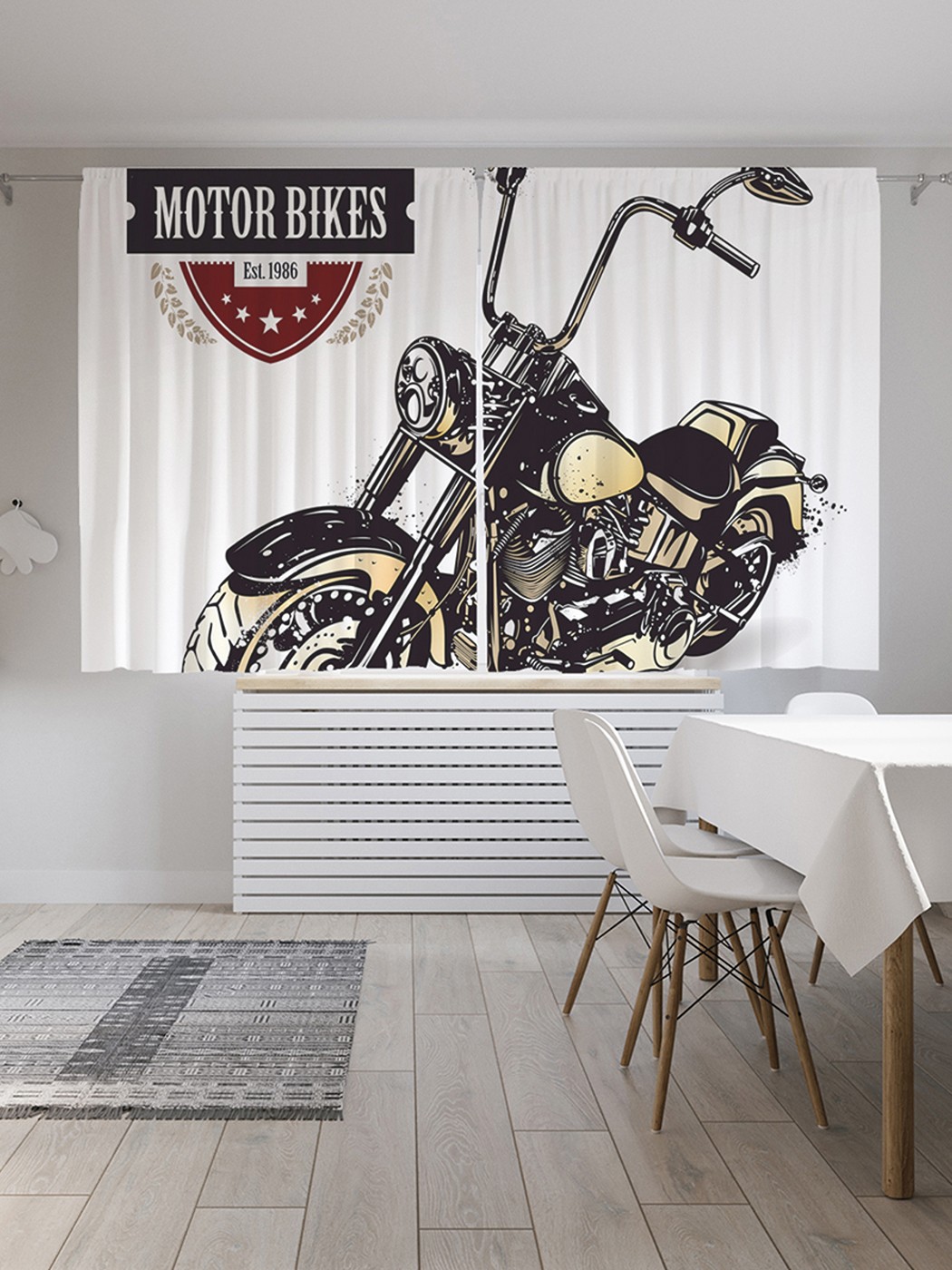 фото Шторы под лён «новые мотоциклы», серия oxford delux, 290х180 см joyarty