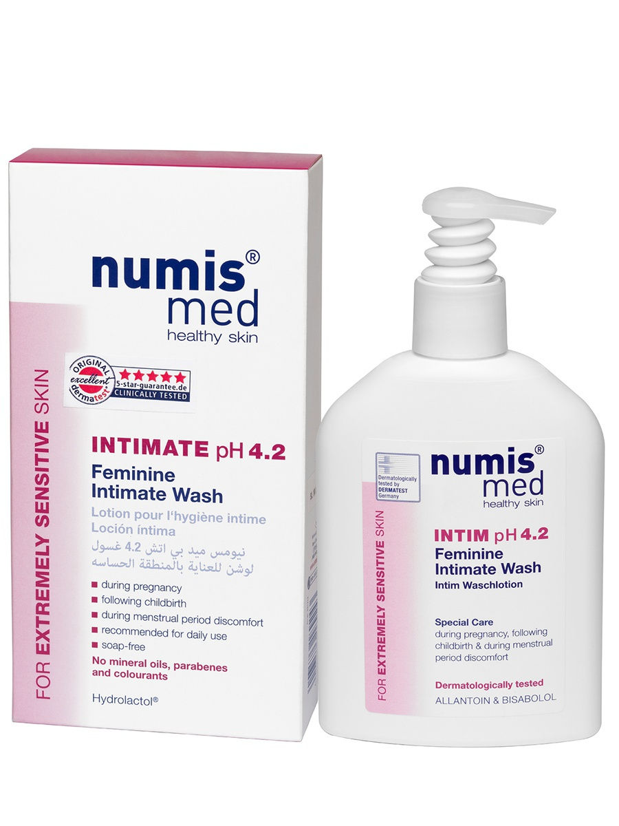

Numis® med Моющий гель для интимной гигиены у женщин рН 4,2, 200 мл, рН 4,2
